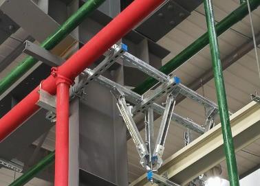 平山该抗震支架的整体式支吊架结构协调性好